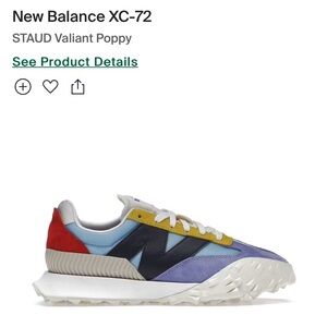 Staud x New Balance XC 72 in Valiant Poppy